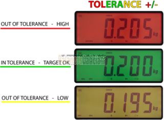 Visor de peso BG-ALK en acero inoxidable IP68 (CE-M) con semáforo.