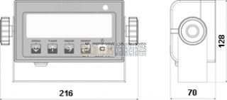 Visor Indicador de Pesaje Multifunción BG-EGZM IP54 - (CE-M)