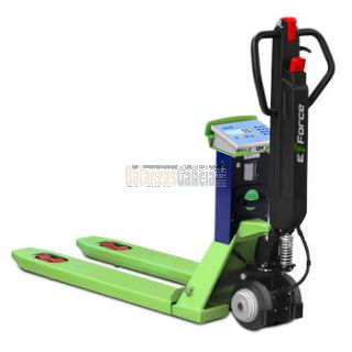 Transpaleta pesadora con timón de tracción eléctrica e impresora de tiques - BG-TPW-E-FORCE