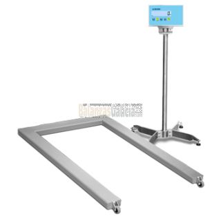 Báscula Pesapalets Perfil Bajo con Visor Inox IP68- Serie BG-EPWL Inox AISI304