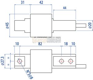 Célula de carga a flexión para pesajes homologados Serie FXD