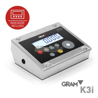 Bascula Industrial Pesapalets INOXIDABLE con visor - Serie K3i Scorpion 