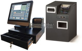 Pack TPV LUNARPOS táctil completo con programa HOSTELTACTIL para Hostelería y cajón inteligente CASHKEEPER