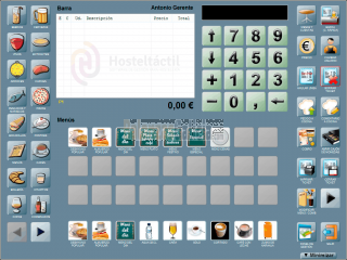 Pack TPV Galicia LUNARPOS táctil completo con programa HOSTELTACTIL para Hostelería y cajón de cobro automático SmartTill