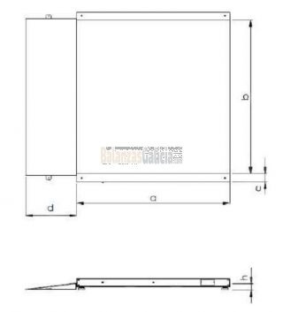 Báscula de suelo extraplana con rampa - Serie  BG-GREDOS