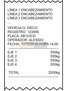 Software para sistemas de pesaje de ejes