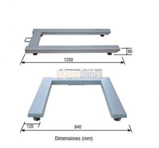 Báscula pesa palets con visor - ZFU de Baxtran