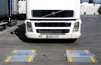 Báscula pesa camiones de perfil bajo BPR - Kit 2 plataformas + Visor