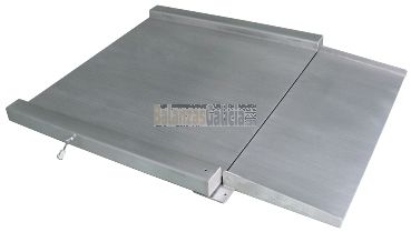 Báscula de suelo con rampa - Serie BG-BVRS - Acero INox