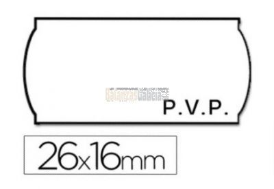Etiquetas Adhesivas Marcaje 26 x 16 mm Onduladas con LOTE FABRICACION - CONSUMIR PREFERENTEMENTE