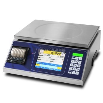 Balanza digital en acero inoxidable BG-KIEX con pantalla táctil para etiquetado PESO-PRECIO-IMPORTE - Impresora de recibos y etiquetas (opcionales) 