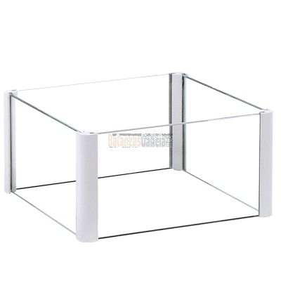 Cabina cortavientos de cristal RADWAG para balanzas de precisión con plato 128x128mm