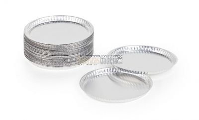 Platillos de muestras desechable de aluminio, diametro 92 mm, paquete de 50 unidades