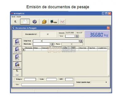 Software de gestión de pesaje WINSIMPLEX