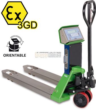 Transpaleta Pesadora Atex - Serie TPWX3GD "HAZARDOUS ZONE" (ZONA 2 y 22))