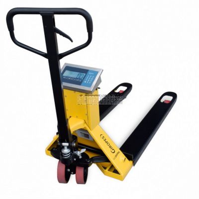 Transpaleta Pesadora Serie TP410 WIDE para palets americanos - Capacidad: 1000/2000 kg