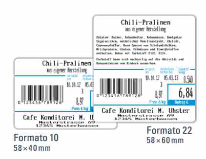Balanza peso-precio con impresora de tickets y etiquetas CL-3000