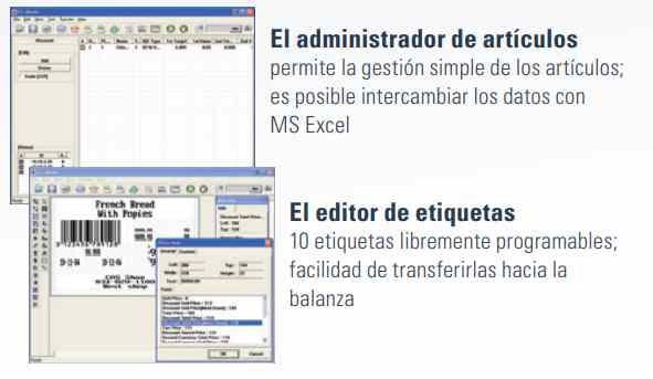 Balanza peso-precio con impresora de tickets y etiquetas CL-3000