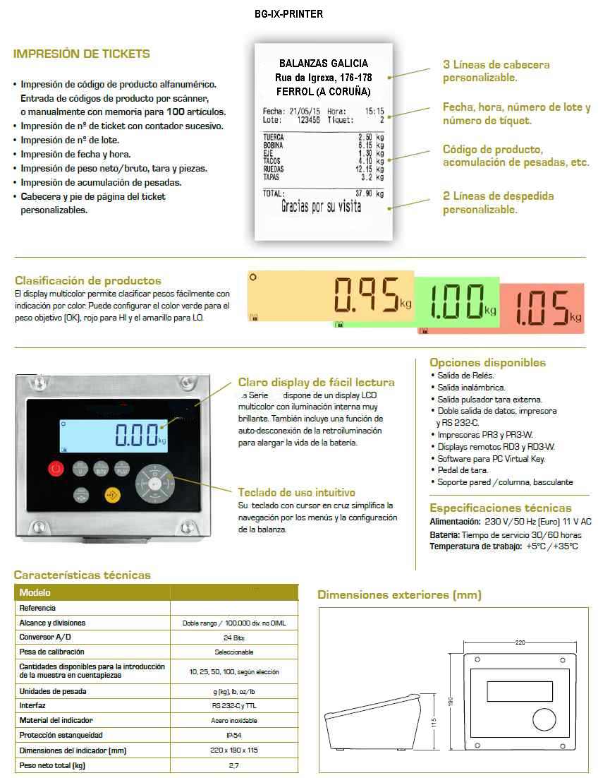 Báscula de suelo plataforma - Serie BG-THUNDER