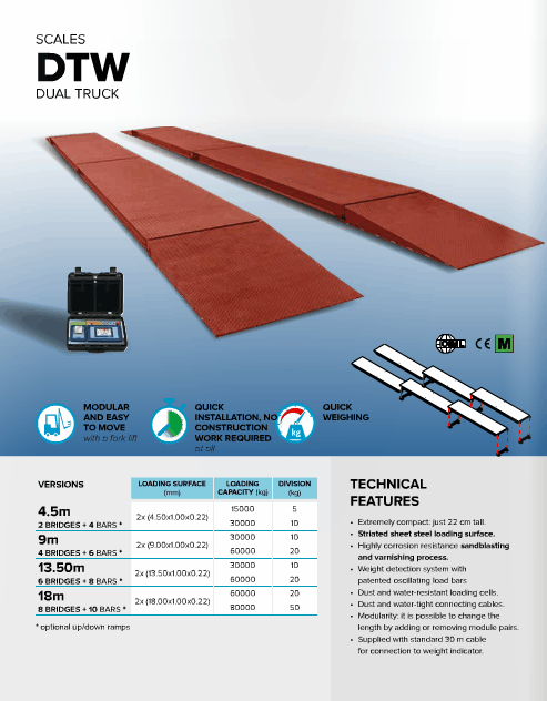 Báscula modular transportable para pesaje contenedores marítimos hasta 80.000 Kg