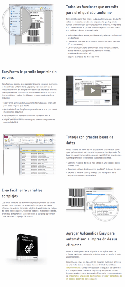 NicelLabel - Software Diseño de Etiquetas Profesional