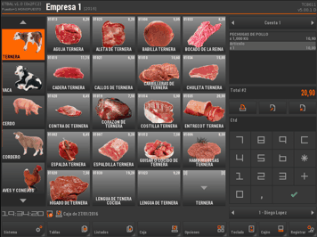 TPV LunarPOS Tactil - Supermercados