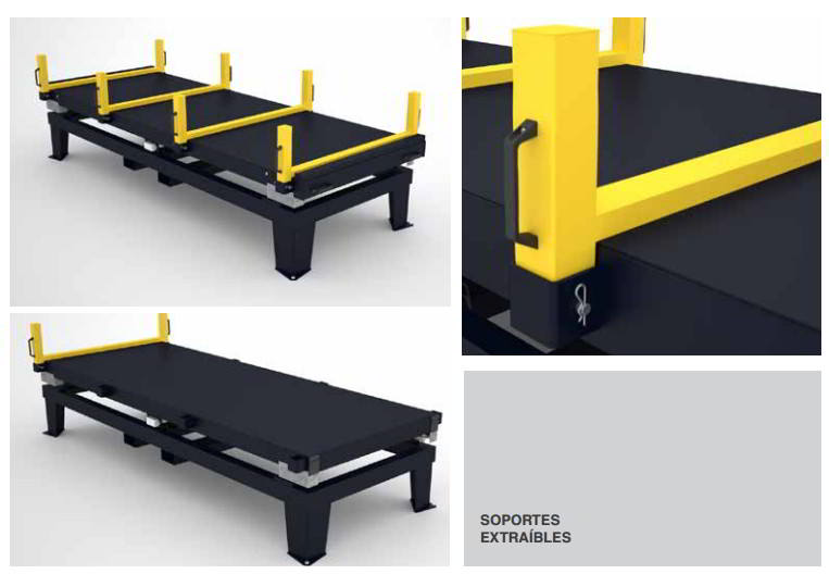 SOPORTES PLATAFORMA PARA EL PESAJE DE PERFILERÍA METÁLICA