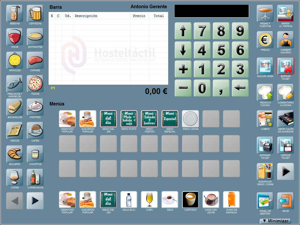 HOSTELTACTIL SOFTWARE TPV AVANZADO